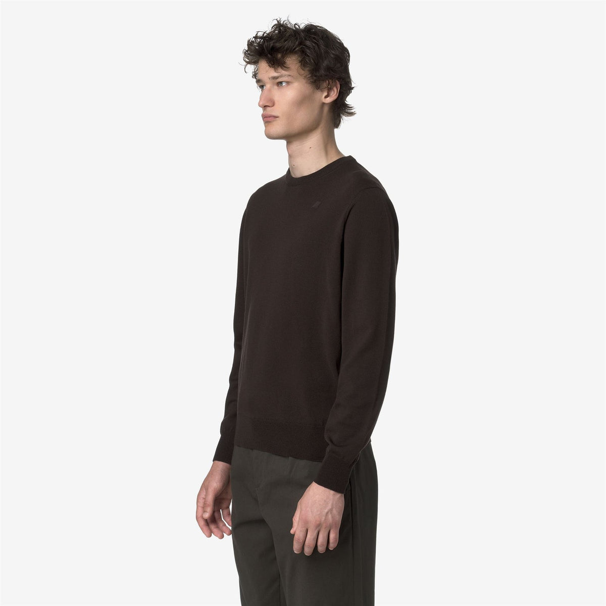 K-WAY Maglia Uomo SEBASTIEN MERINO K2142EW Black Coffee 260