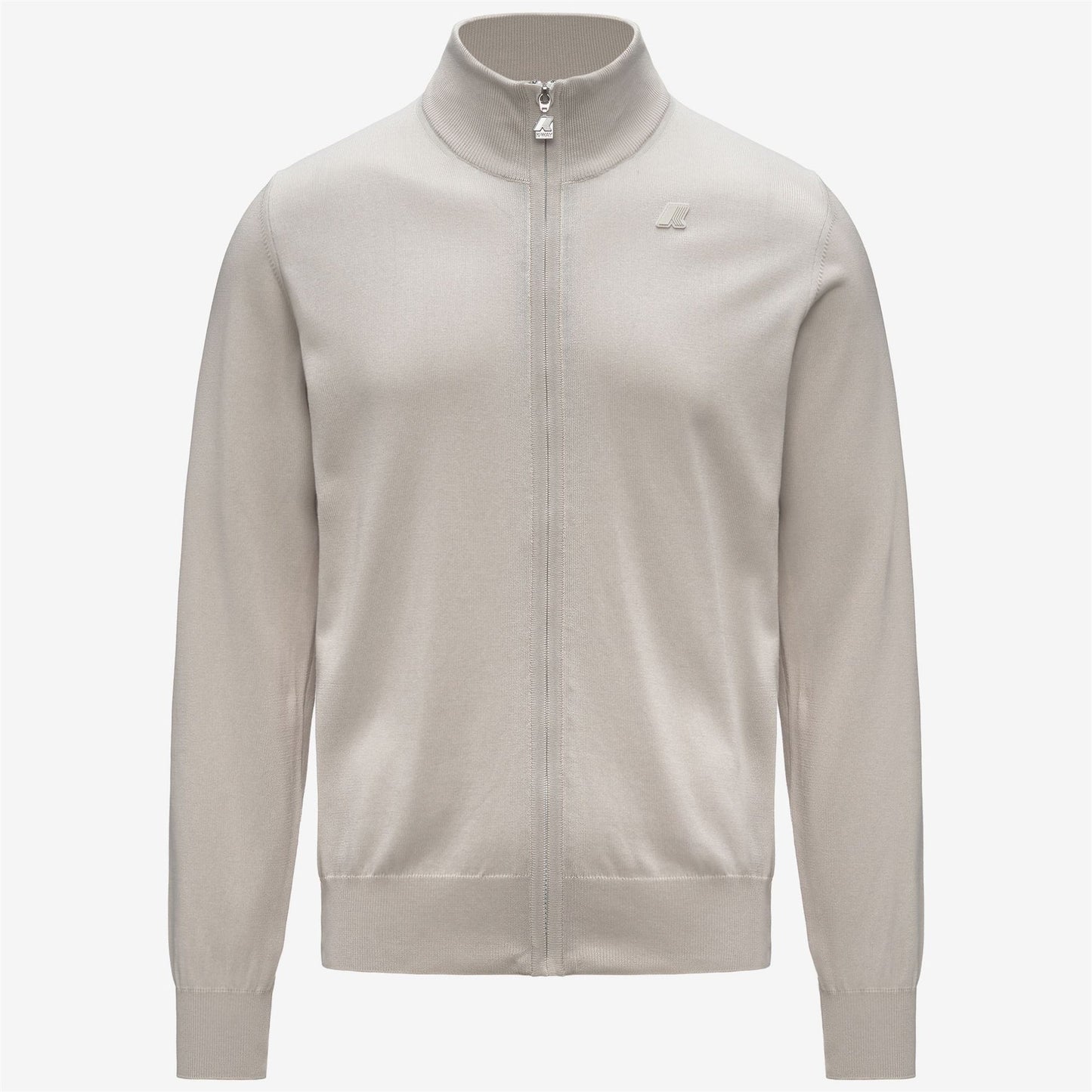 K-WAY Men's Zip-Up Sweater FINNY COTTON PS K41321W Beige LT 634