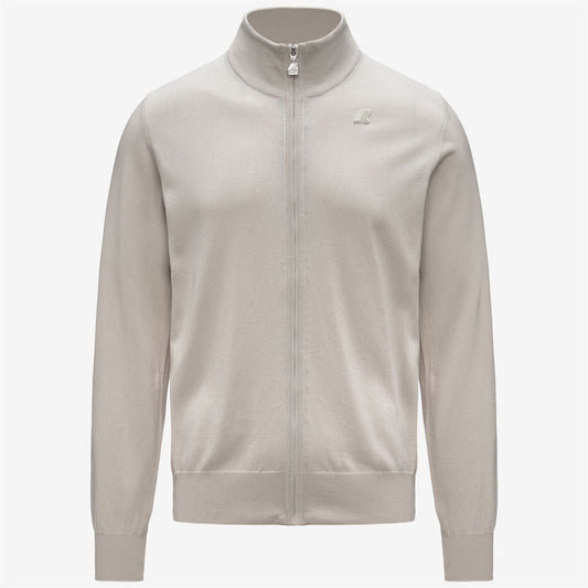 K-WAY Maglia Zip Uomo FINNY COTTON PS K41321W Beige LT 634