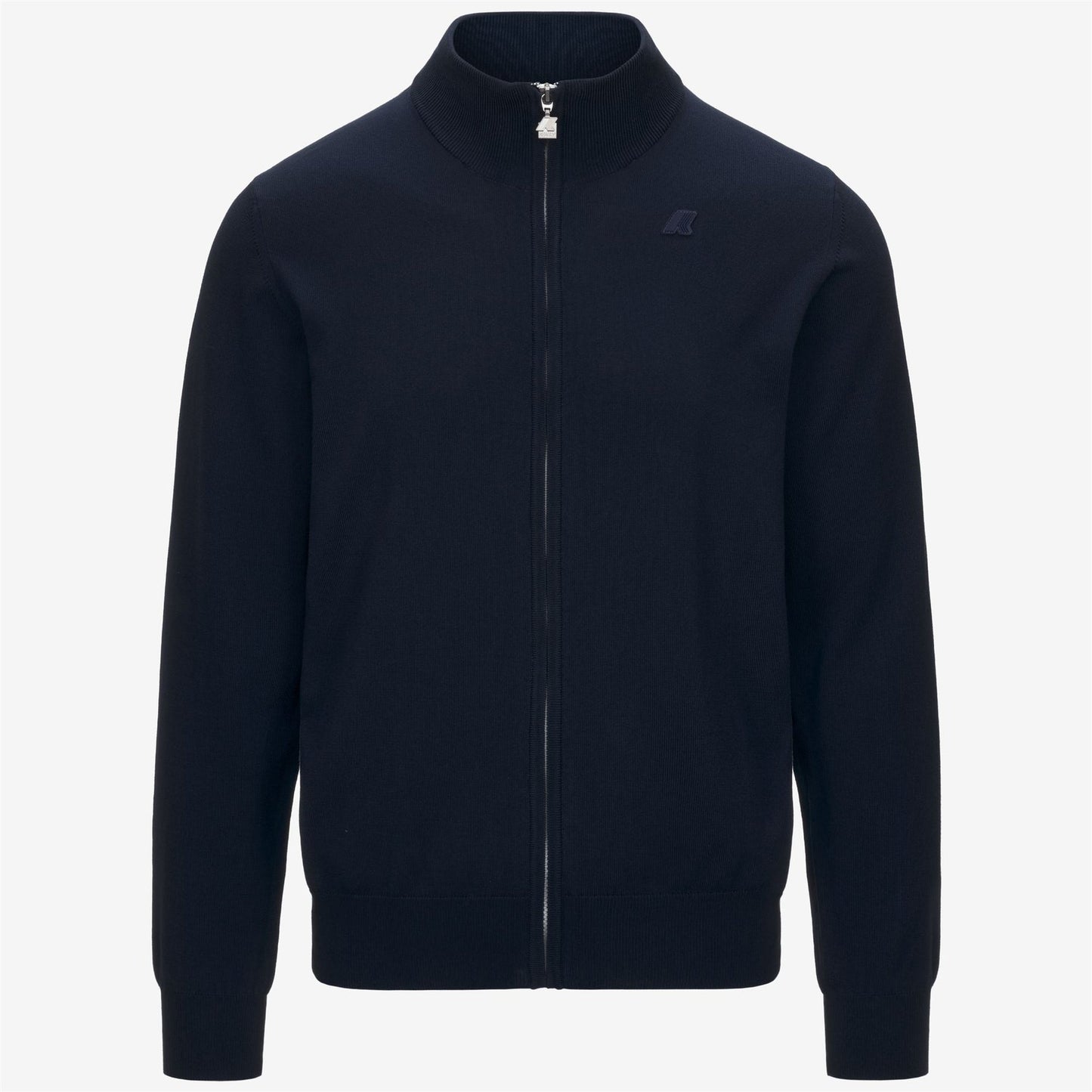 K-WAY Men's Zip Sweater FINNY COTTON PS K41321W Blue Depth K89