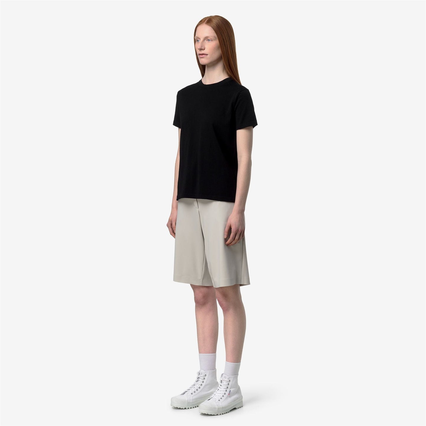 K-WAY Women's Short-Sleeve Top LASCAUX K11712W Black Pure USY