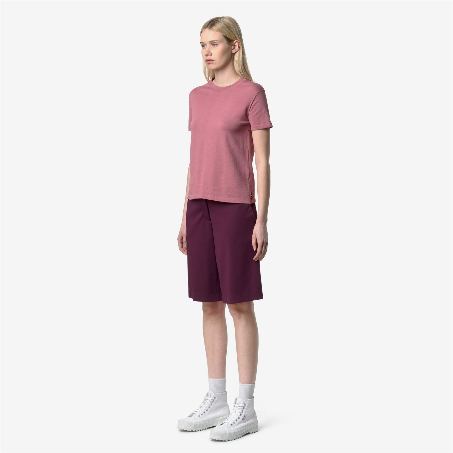 K-WAY Women's S/S T-Shirt LASCAUX K11712W Violet Pinkish WH7