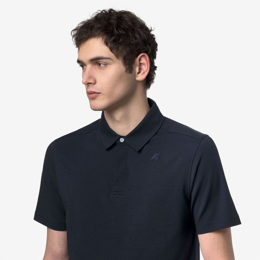 K-WAY Polo Uomo VIGGO LT STRETCH JERSEY SLIM K5134FW Blue Depth K89