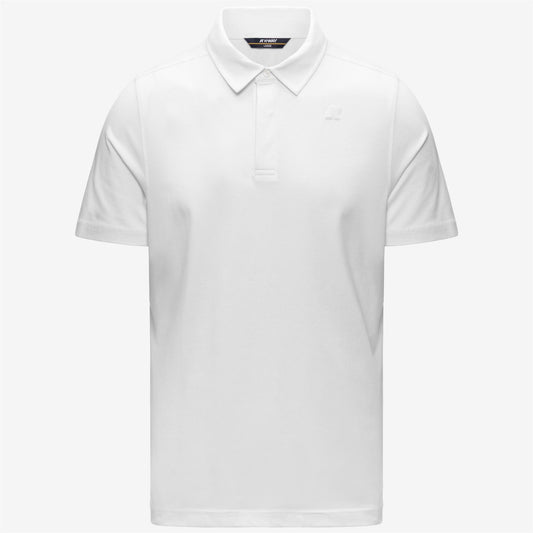K-WAY Polo Uomo VIGGO LT STRETCH JERSEY SLIM K5134FW White 001