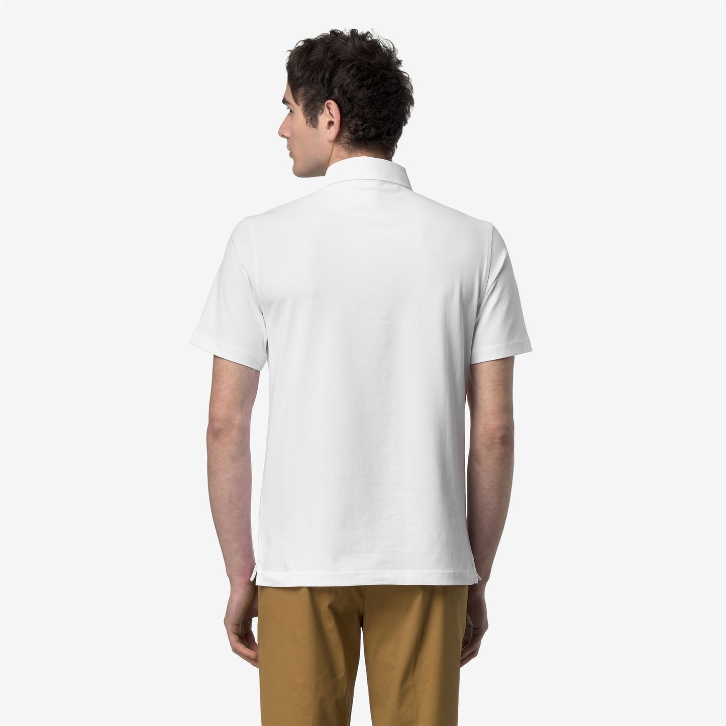 K-WAY Polo Uomo VIGGO LT STRETCH JERSEY SLIM K5134FW White 001