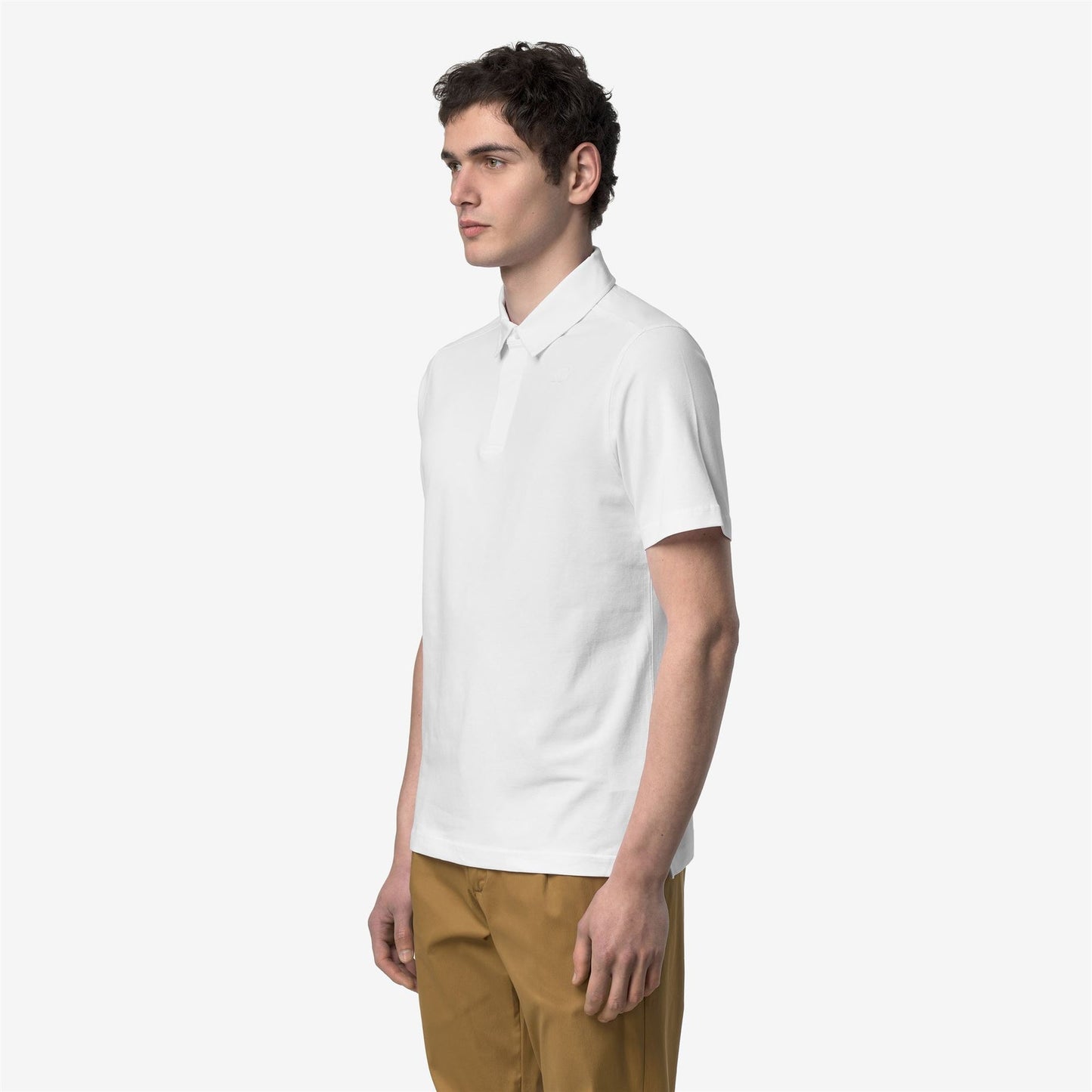 K-WAY Polo Uomo VIGGO LT STRETCH JERSEY SLIM K5134FW White 001