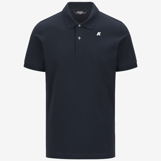K-WAY Polo Uomo VINNIE PIQUE SLIM K1125CW Blue Depth K89