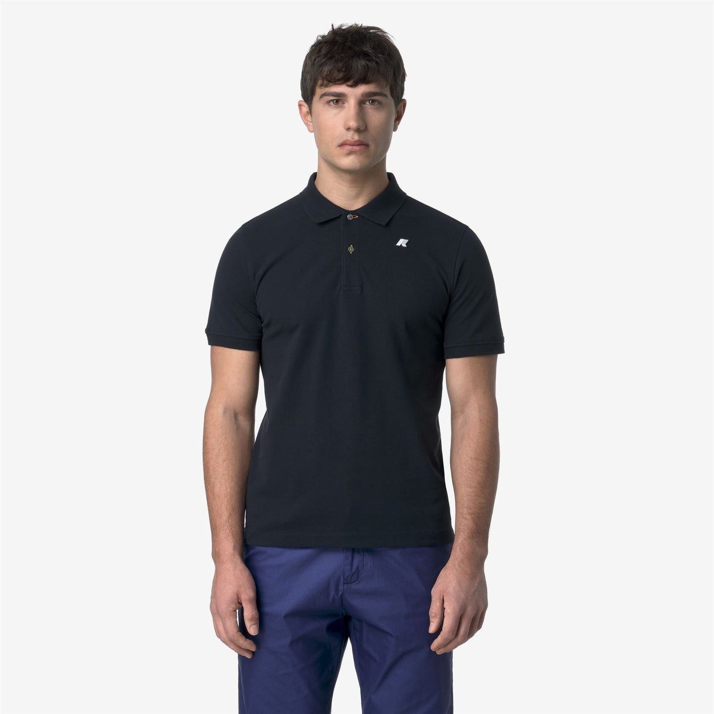K-WAY Polo Uomo VINNIE PIQUE SLIM K1125CW Blue Depth K89