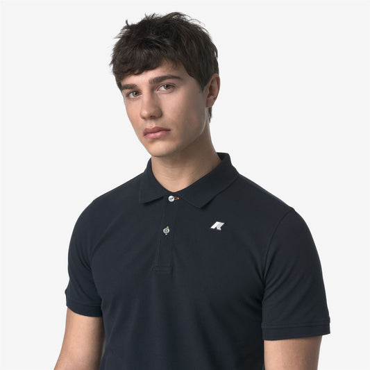 K-WAY Polo Uomo VINNIE PIQUE SLIM K1125CW Blue Depth K89