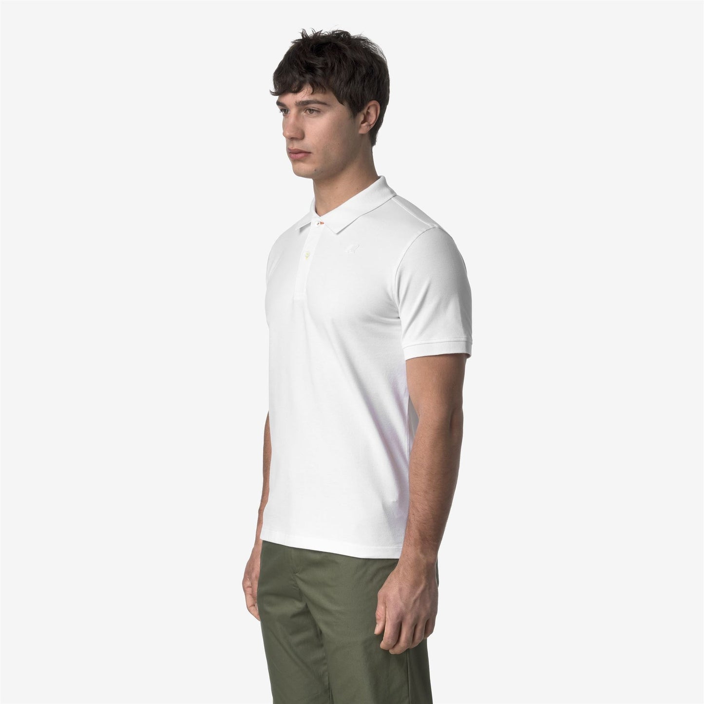 K-WAY Polo Uomo VINNIE PIQUE SLIM K1125CW White 001