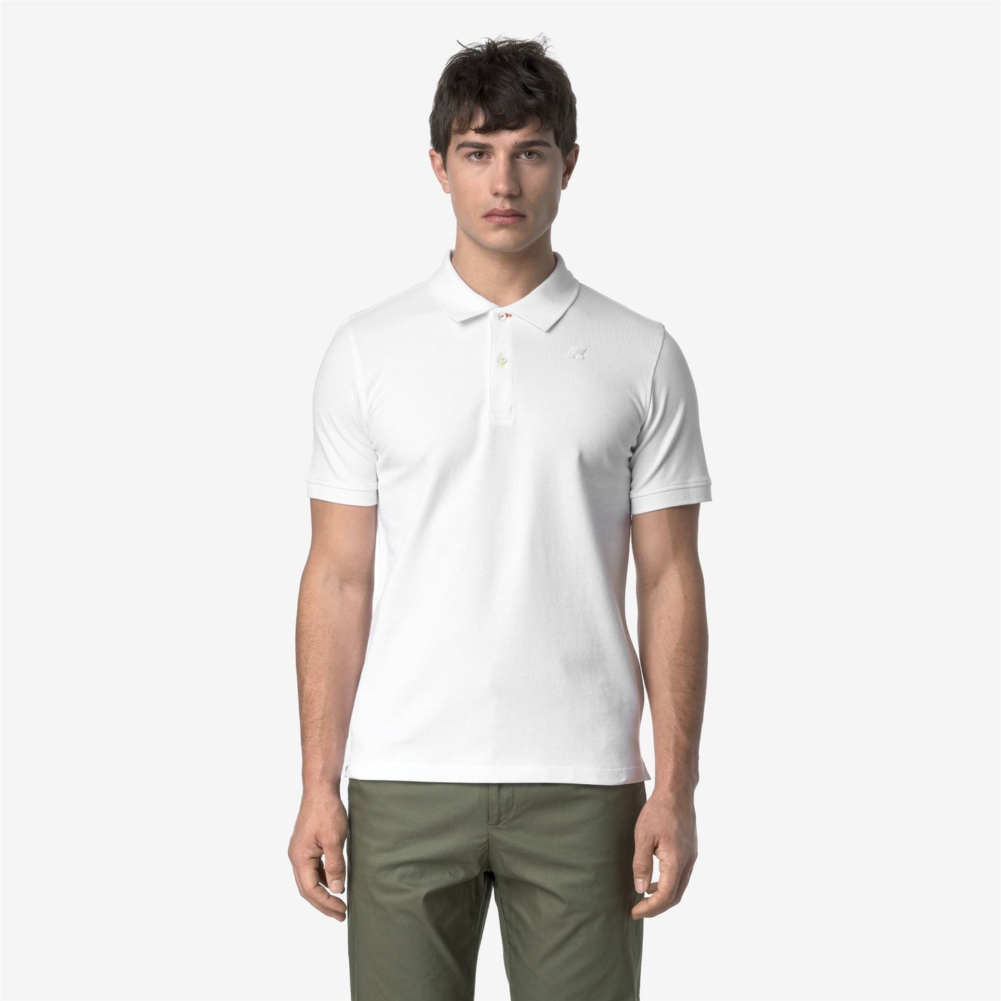 K-WAY Polo Uomo VINNIE PIQUE SLIM K1125CW White 001