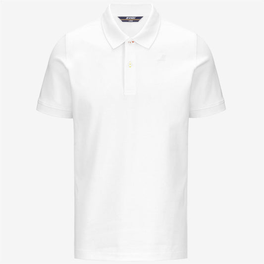K-WAY Polo Uomo VINNIE PIQUE SLIM K1125CW White 001