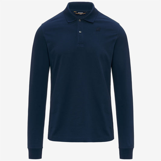 K-WAY Polo m/l Uomo MONJU PIQUE SLIM K1125GW Blue Insignia B67