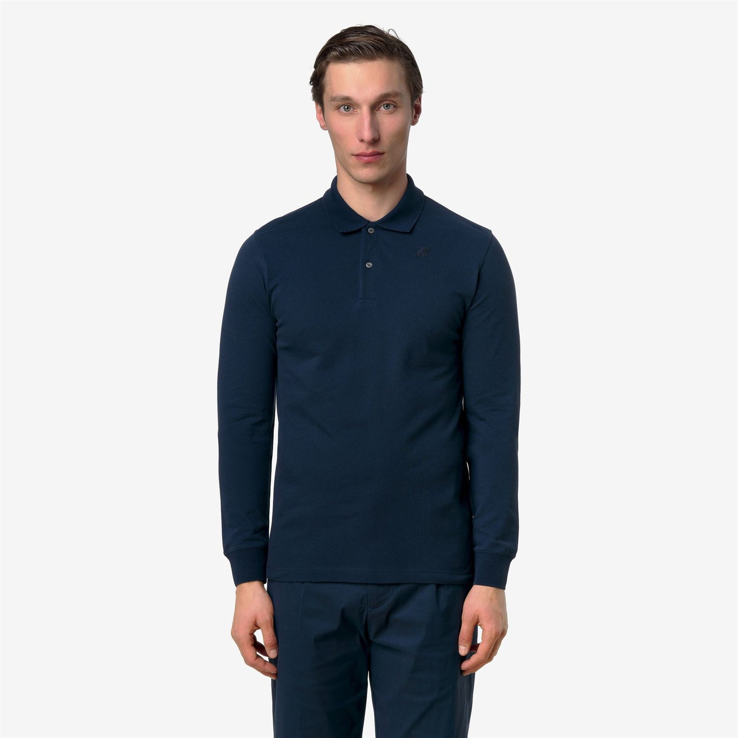 K-WAY Polo m/l Uomo MONJU PIQUE SLIM K1125GW Blue Insignia B67