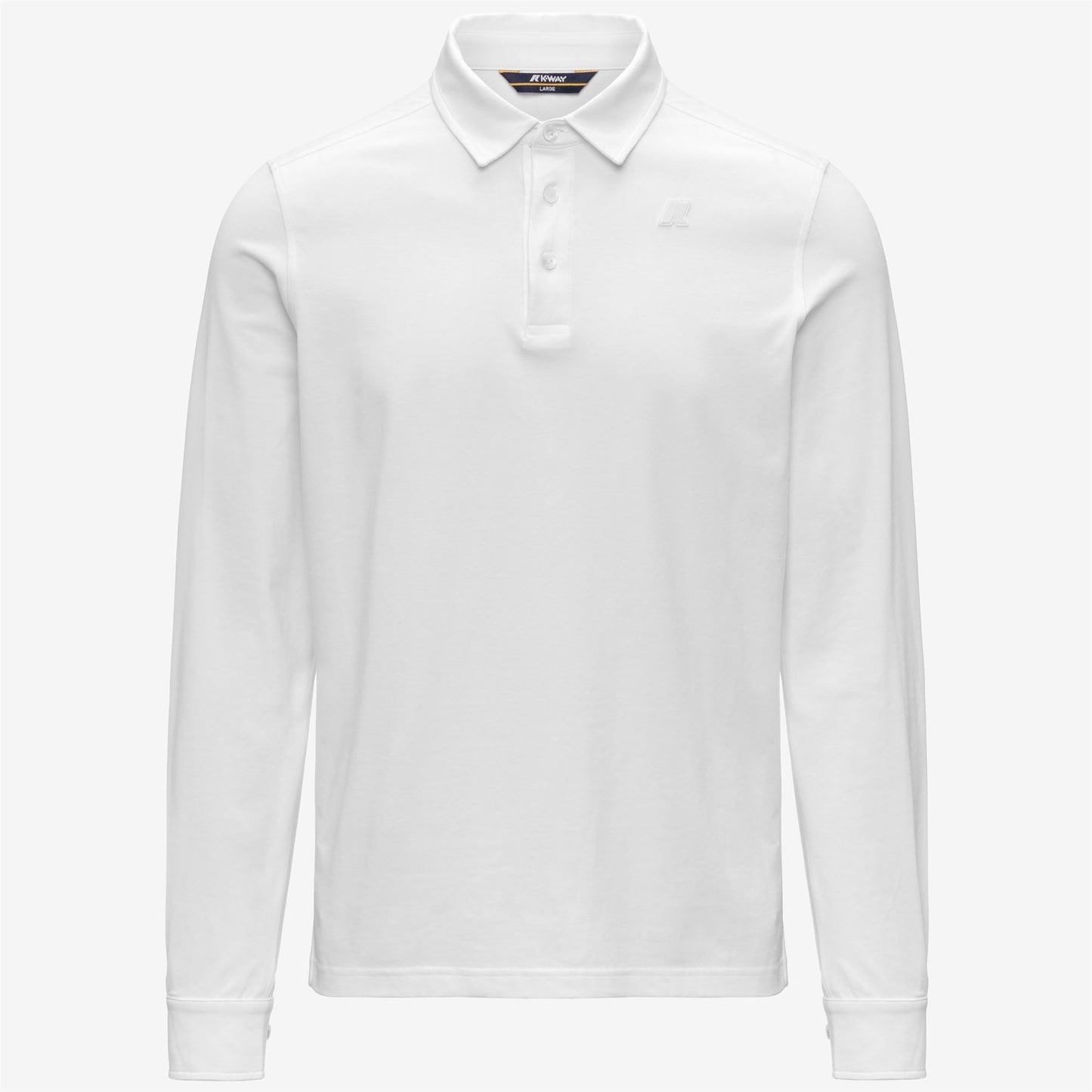 K-WAY Men's Polo m/l TIBOR LT STRETCH JERSEY SLIM K2142PW White 001
