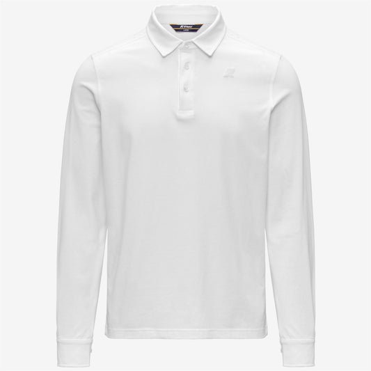 K-WAY Polo m/l Uomo TIBOR LT STRETCH JERSEY SLIM K2142PW White 001