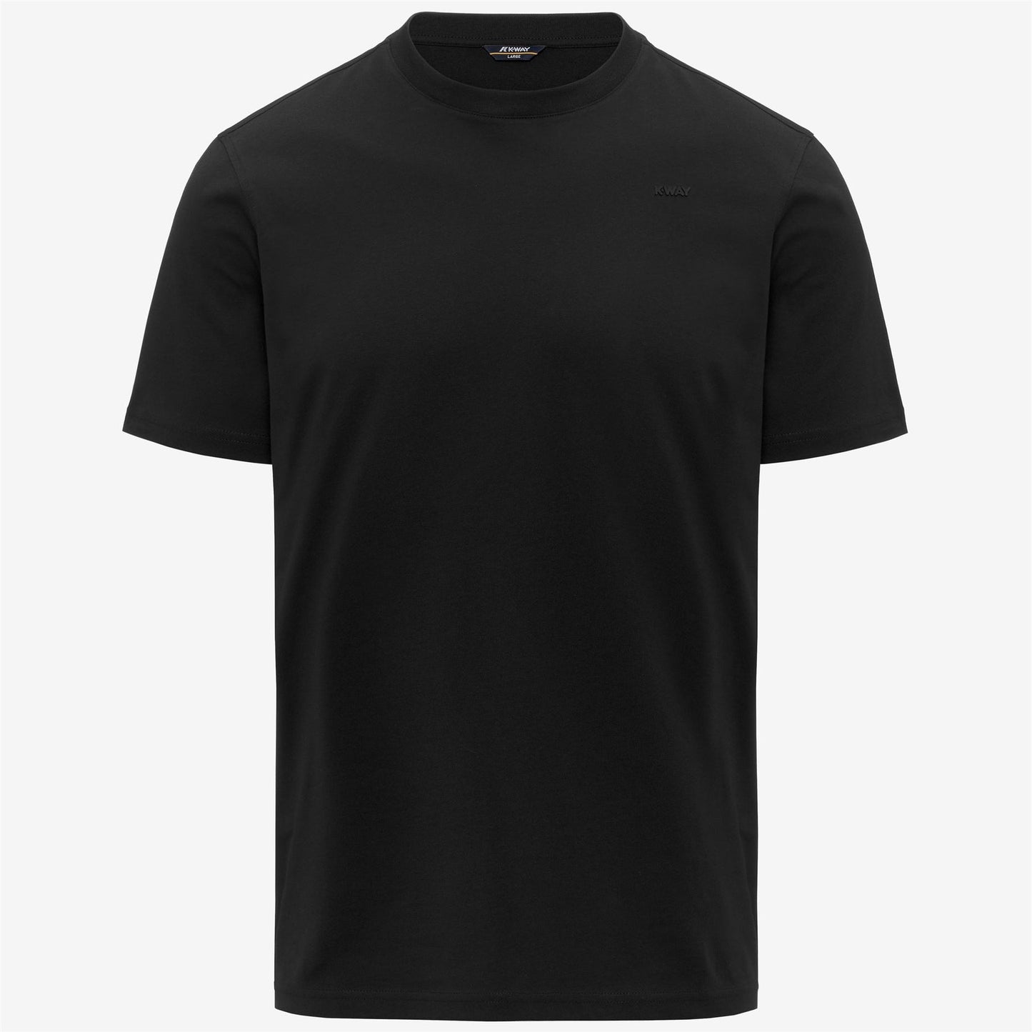 K-WAY T-Shirt Uomo ODOM JERSEY MICRO LETTERING SLIM K81489W Black Pure USY