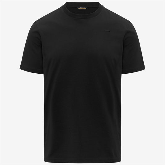 K-WAY T-Shirt Uomo ODOM JERSEY MICRO LETTERING SLIM K81489W Black Pure USY
