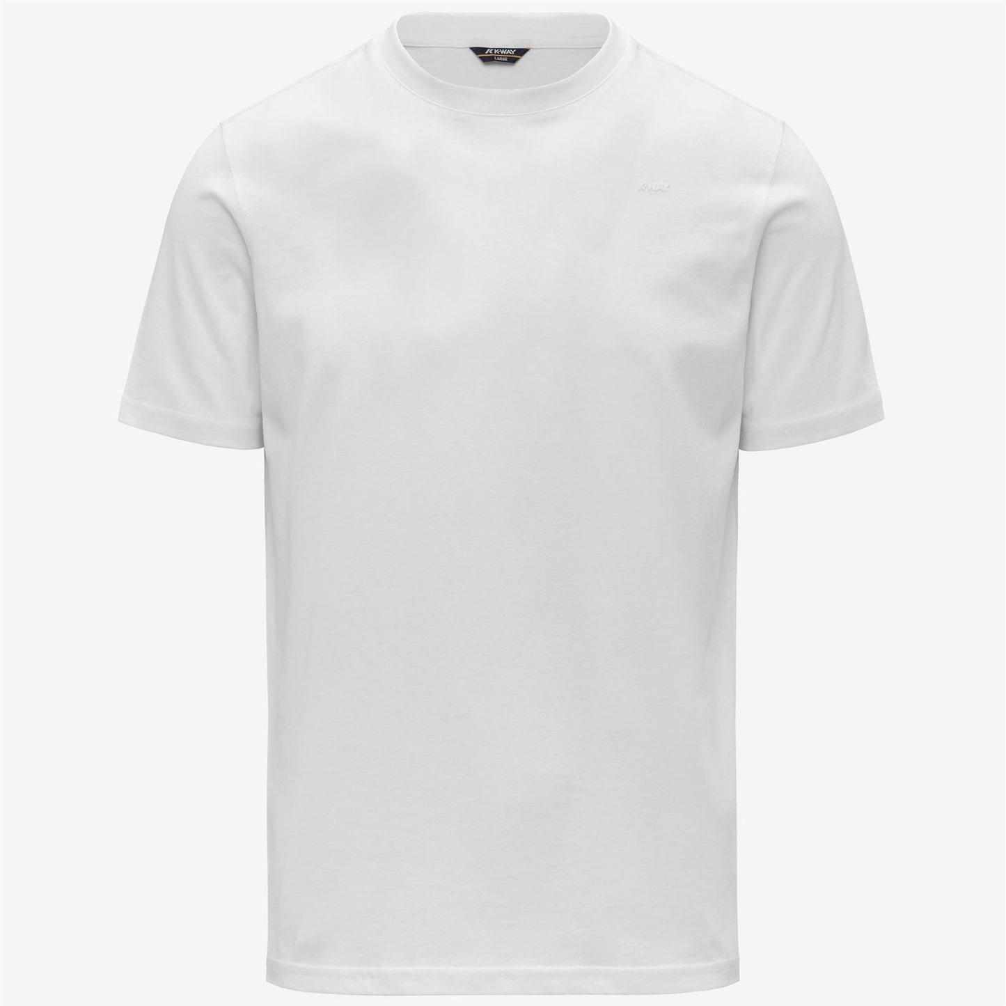 K-WAY T-Shirt Uomo ODOM JERSEY MICRO LETTERING SLIM K81489W White 001