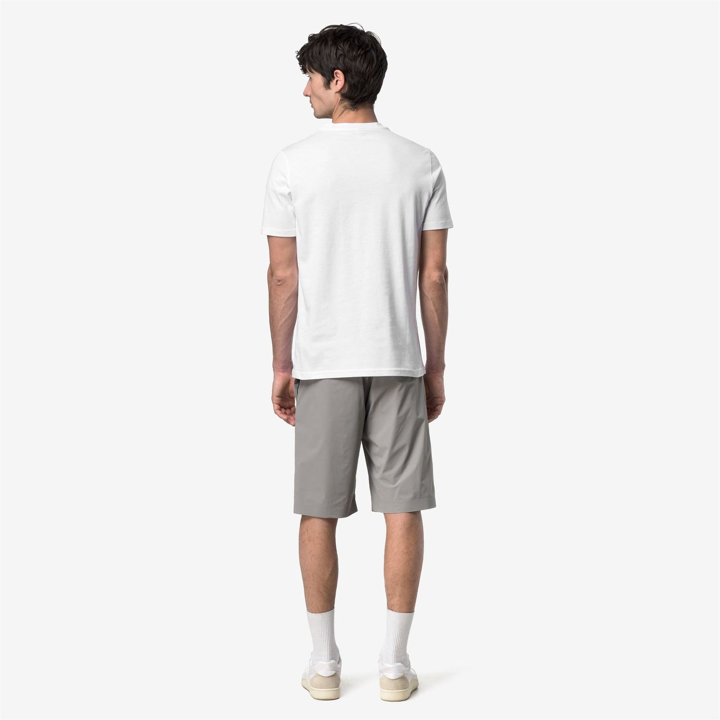 K-WAY T-Shirt Uomo ODOM JERSEY MICRO LETTERING SLIM K81489W White 001