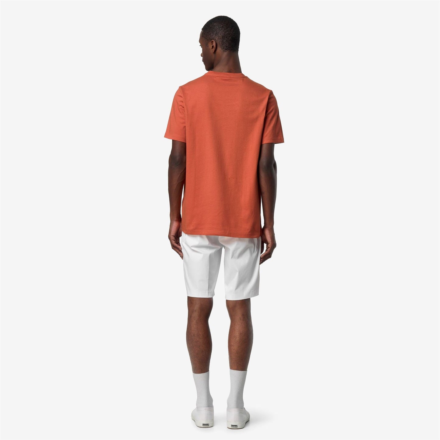 K-WAY T-Shirt Uomo ODOM JERSEY SEUL KWAY K71353W Orange Brownish 896