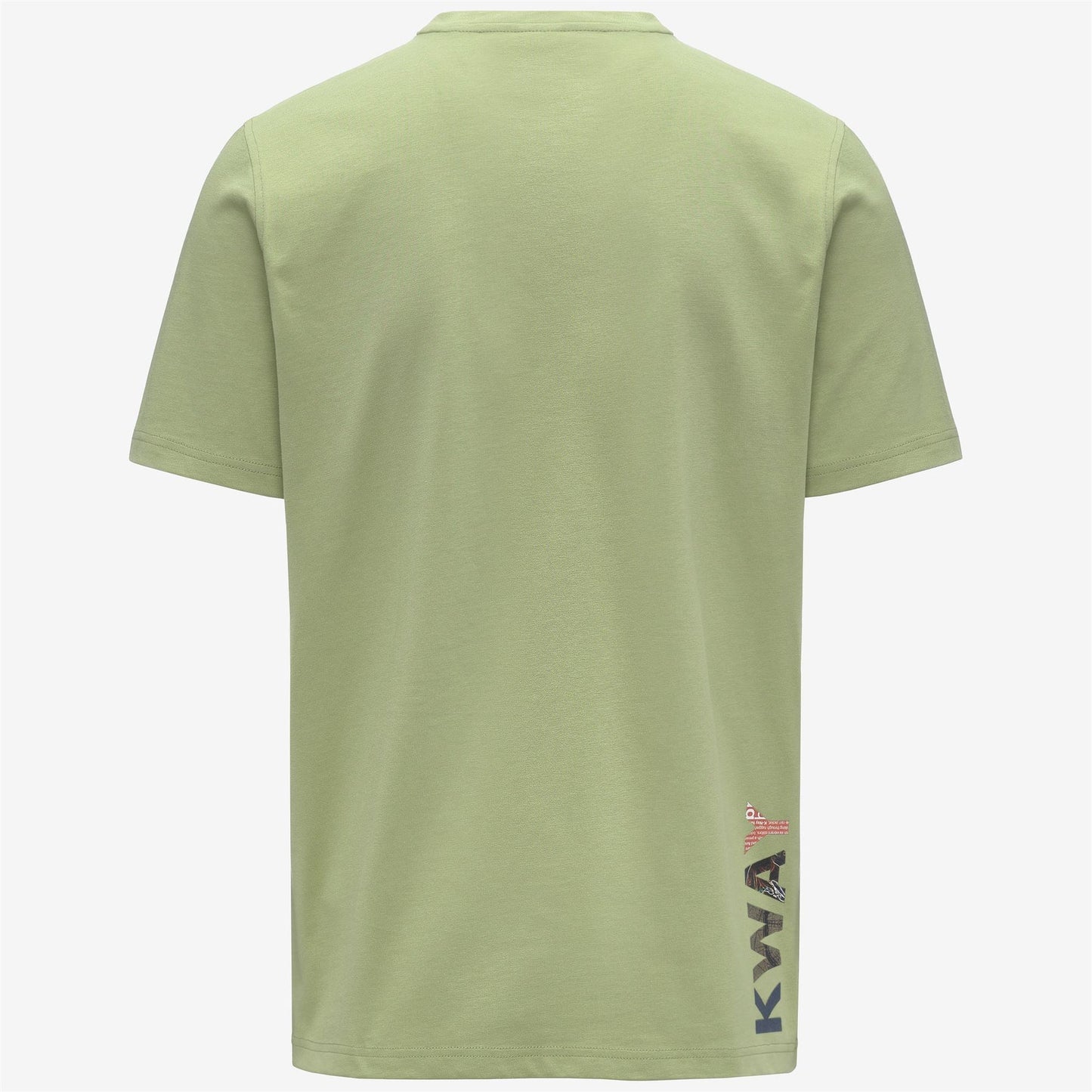 K-WAY T-Shirt Uomo ODOM SLIM JERSEY KWAY LETTERING K71354W Green Dk Lime T70