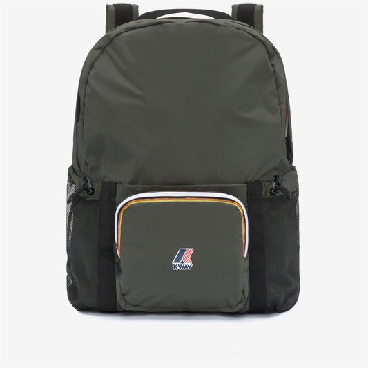 K-WAY Unisex Backpack LE VRAI 4.0 MICHEL K5135PW Green Blackish WMR