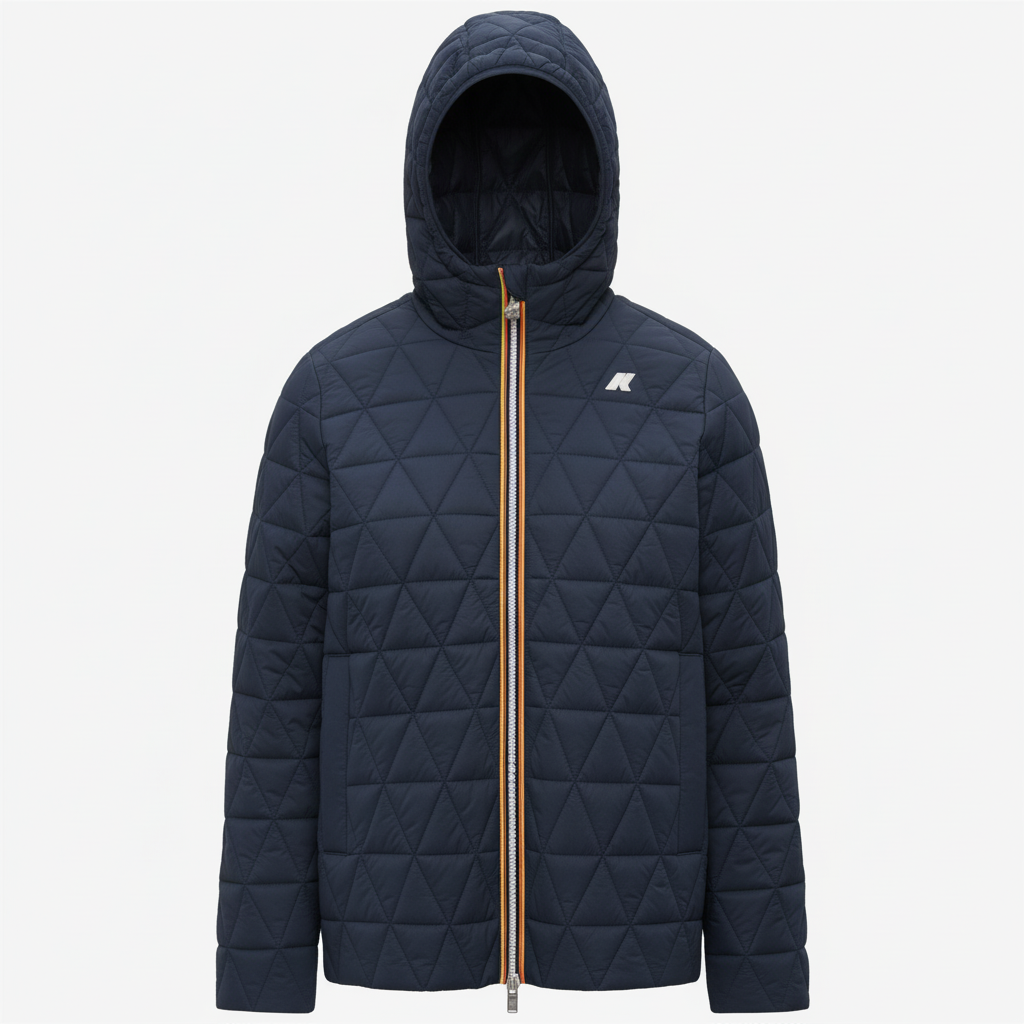 K-WAY Women's Jacket MADLAINE DIAMOND QUILTED WARM K2136FW Blue Depth K89