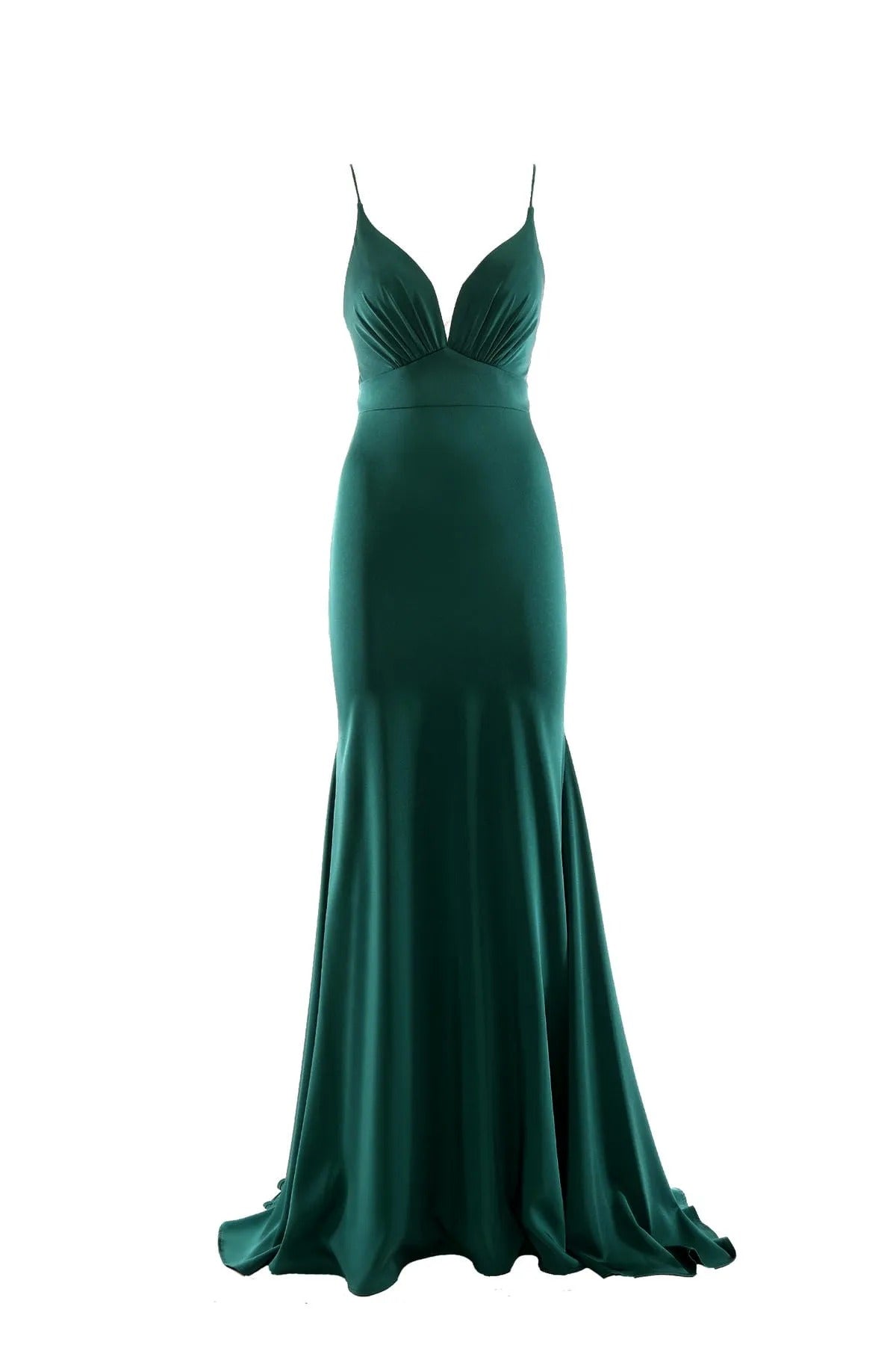 KUEA Long Dress and Stole KV099 Olive Green