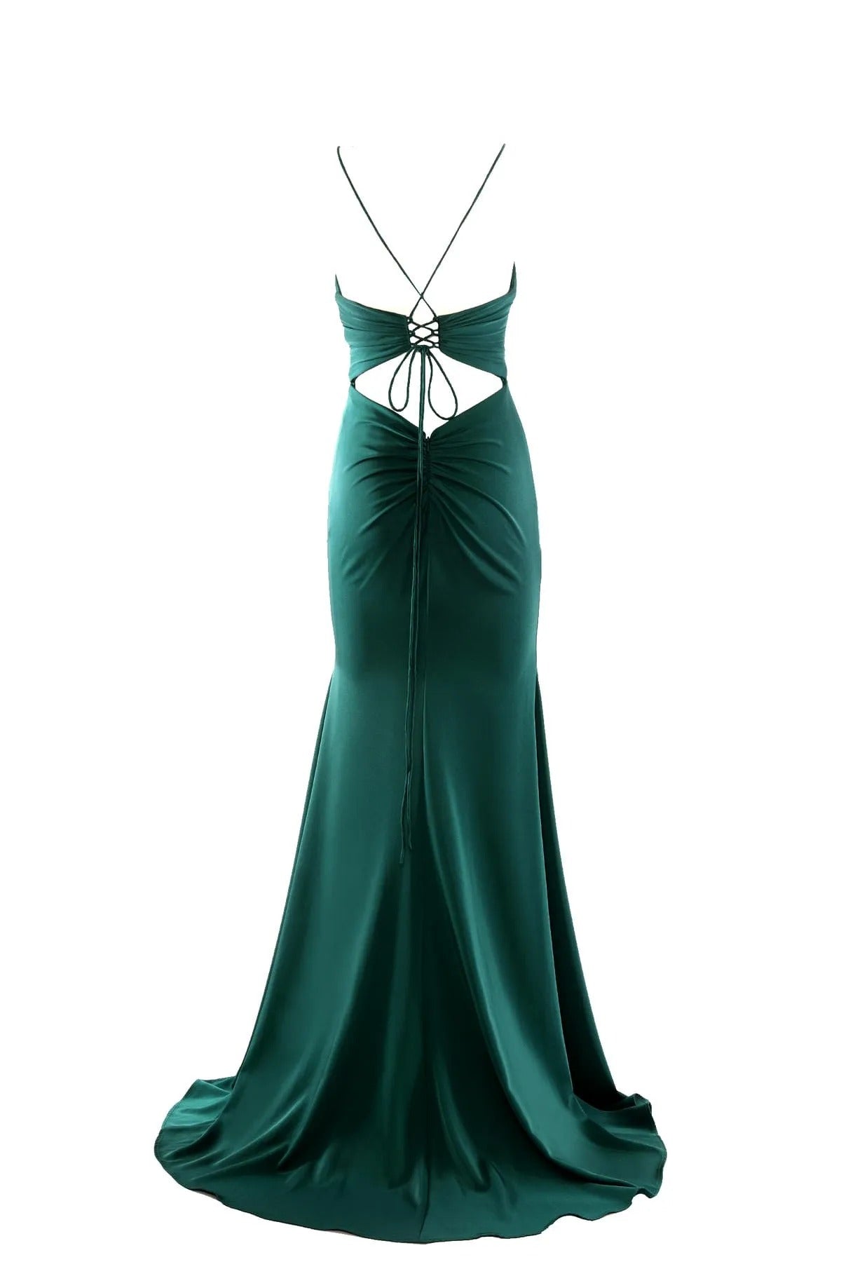 KUEA Long Dress and Stole KV099 Olive Green