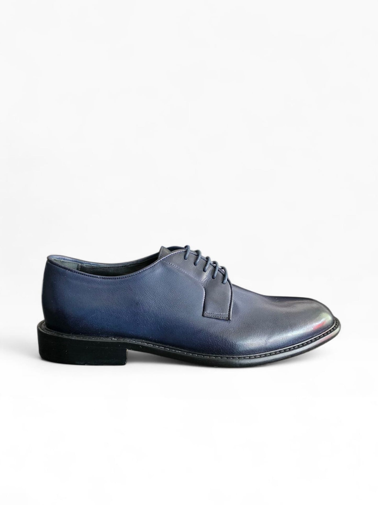 LENDINI Derby 4071 Forma 476 Fondo Cuoio Bufalo Blue
