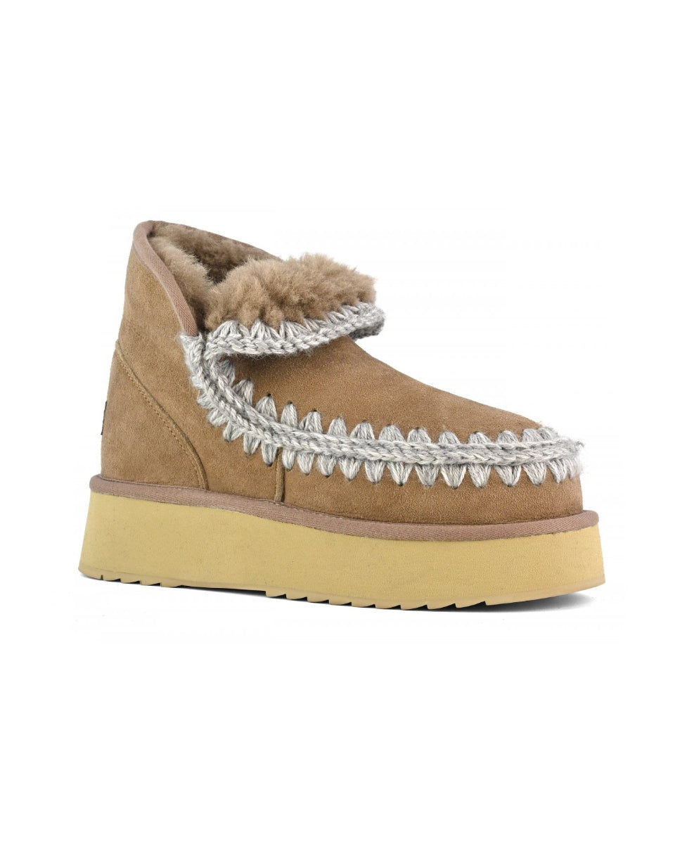 MOU Mini Eskimo Platform Boot Dark Stone