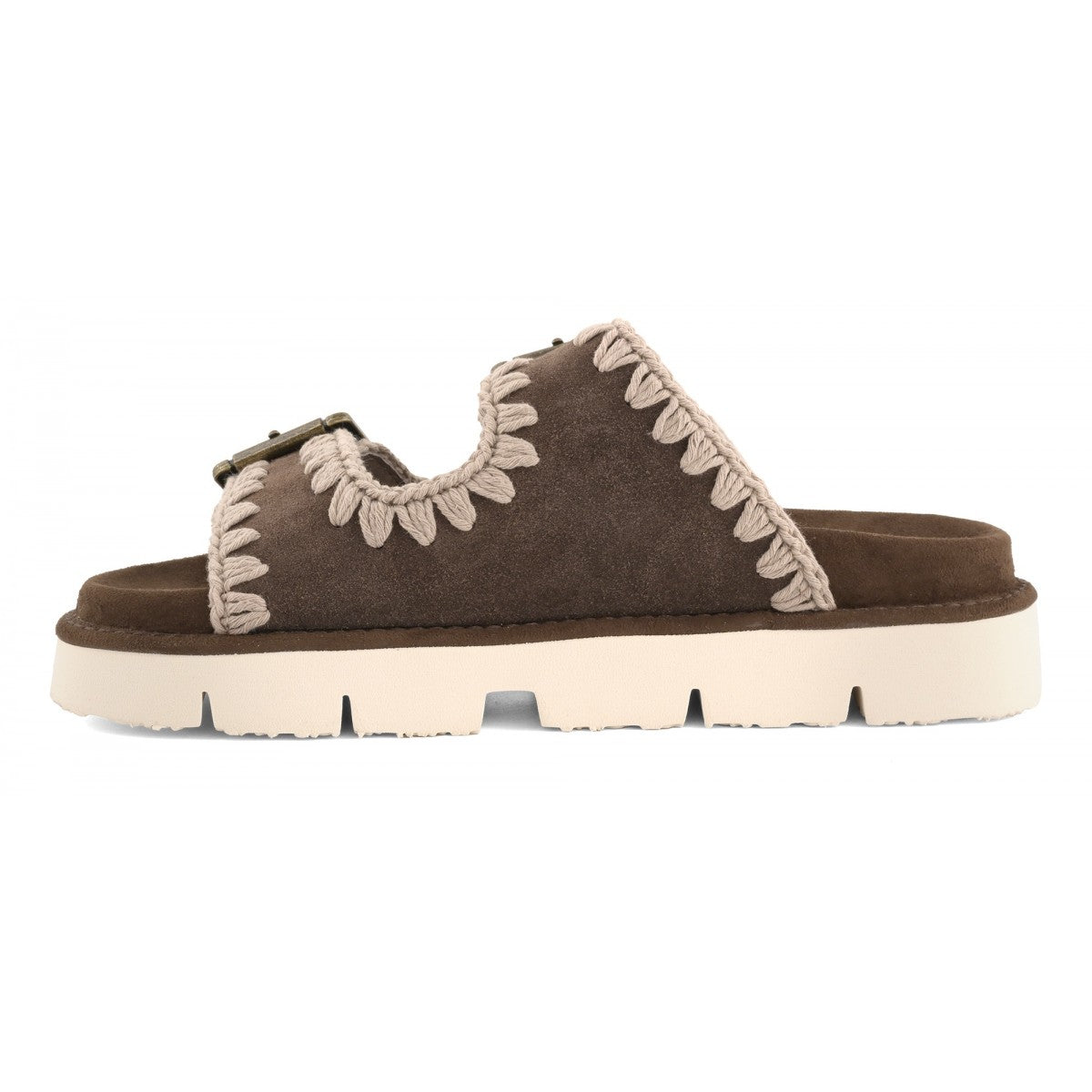 MOU Bio sandal two buckles Deep Brown