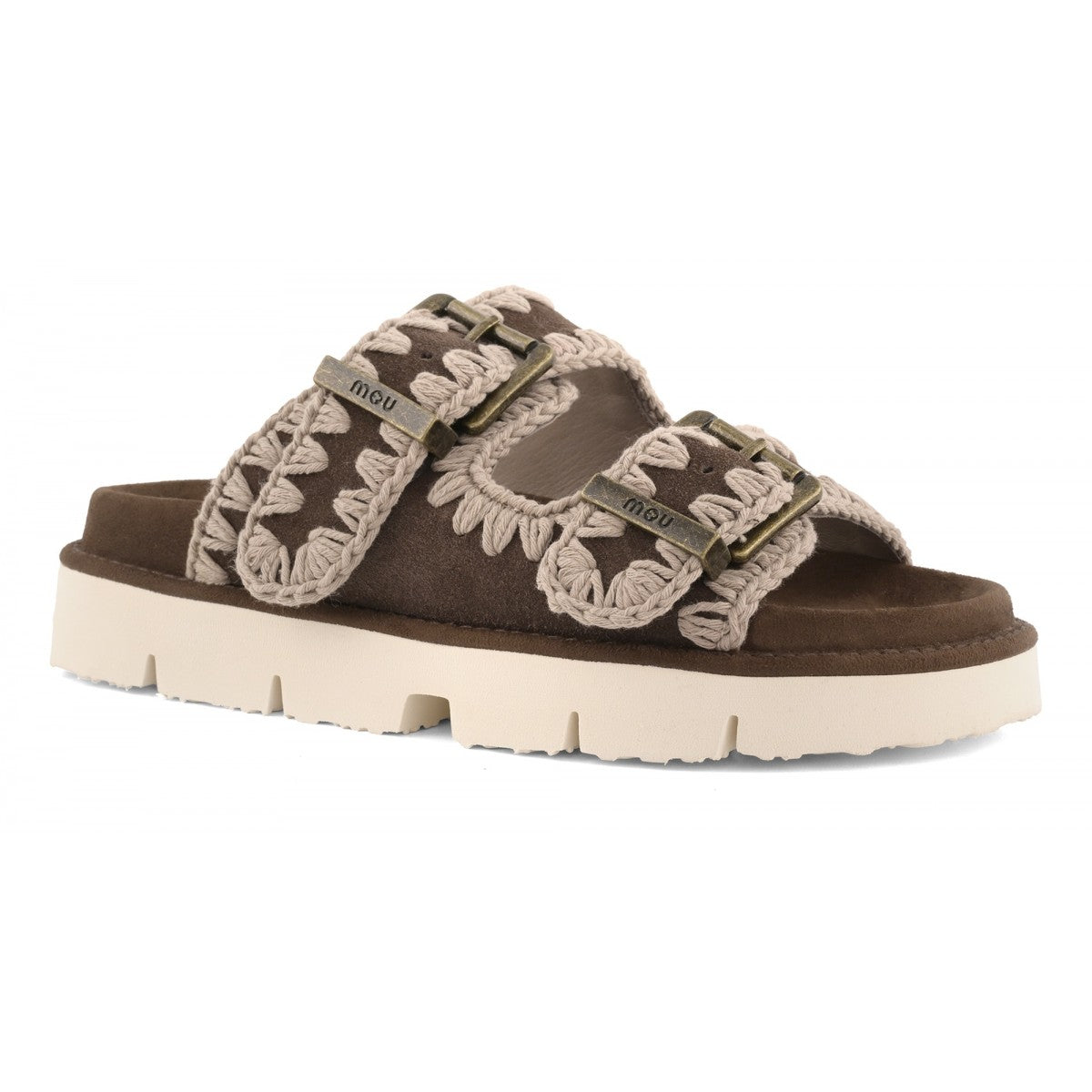 MOU Bio sandal two buckles Deep Brown