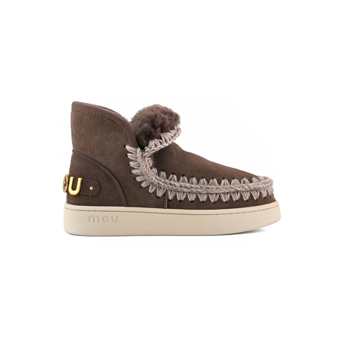 MOU New Eskimo Sneaker Suede FW741001A Brown Pepper