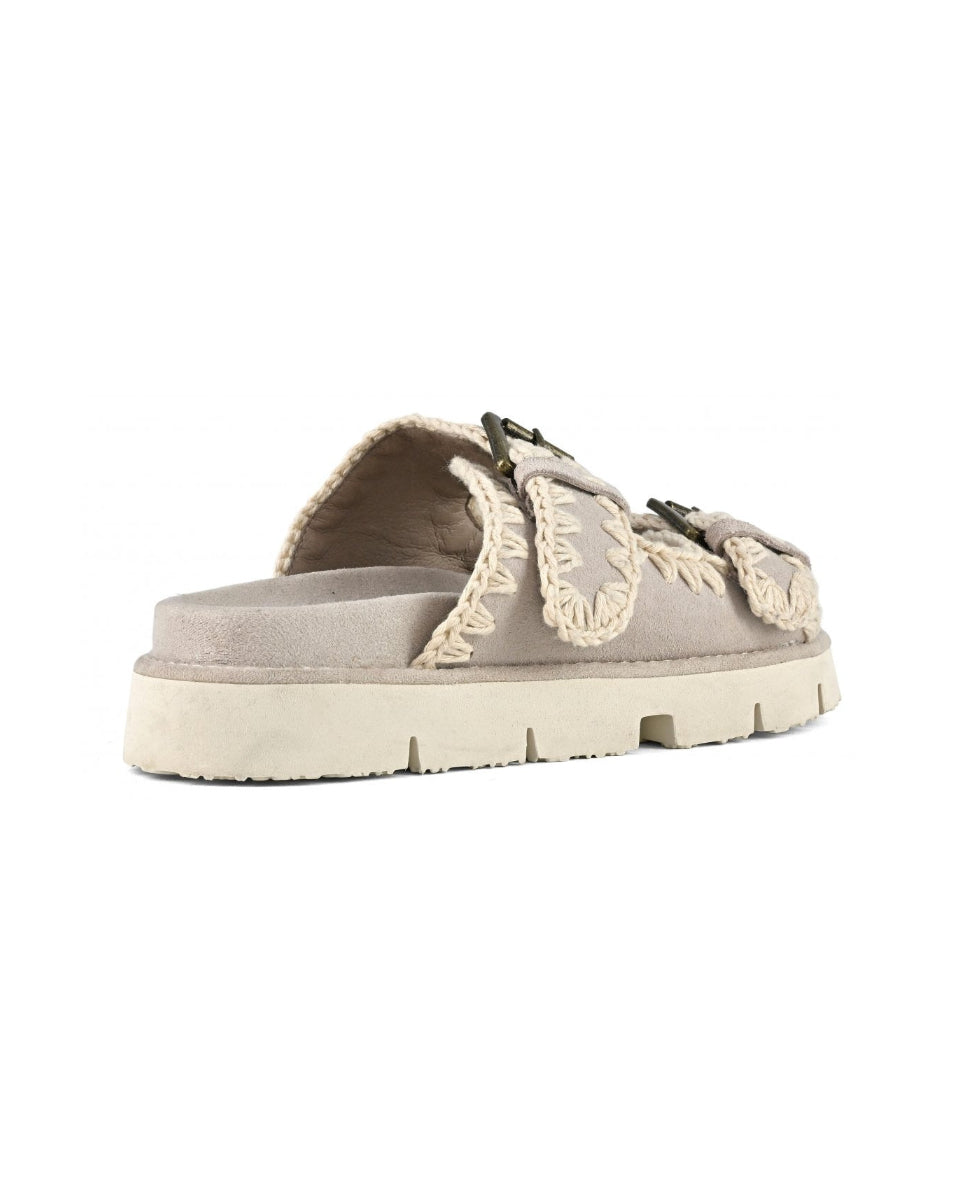 MOU Bio sandal two buckles Ghiaccio