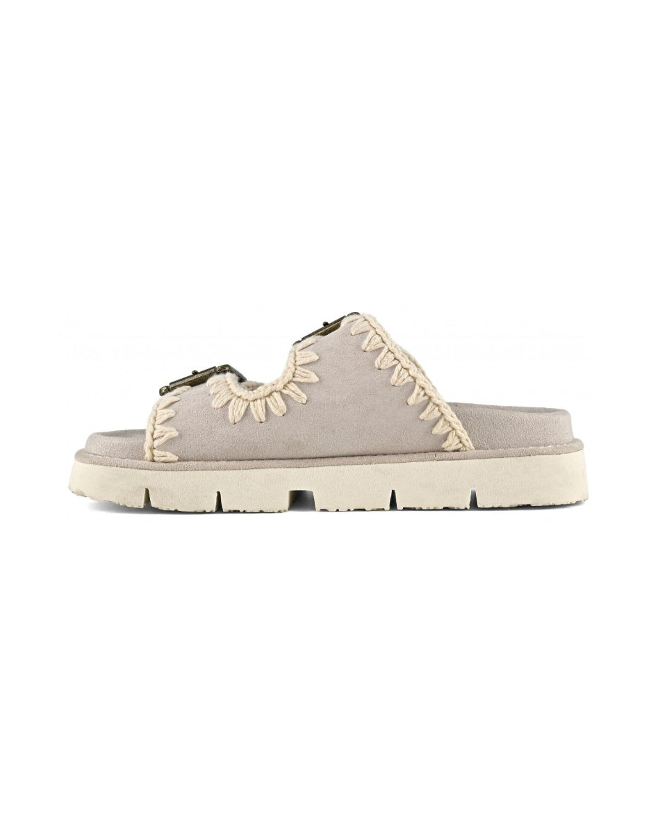 MOU Bio sandal two buckles Ghiaccio