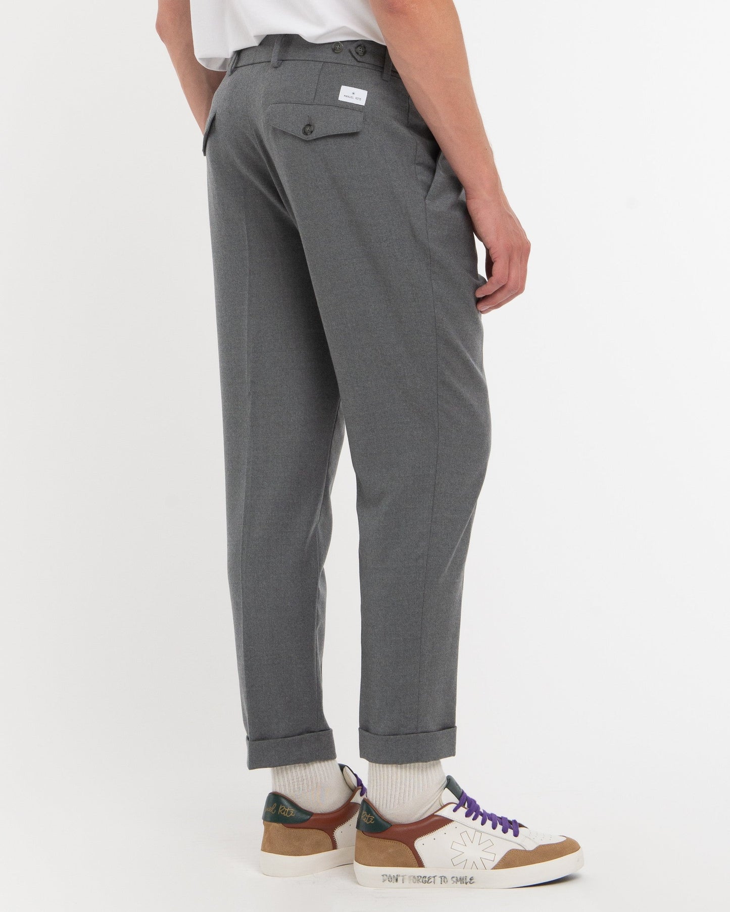 MANUEL RITZ Pantaloni 3932P1668 250501 Grigio Chiaro 97