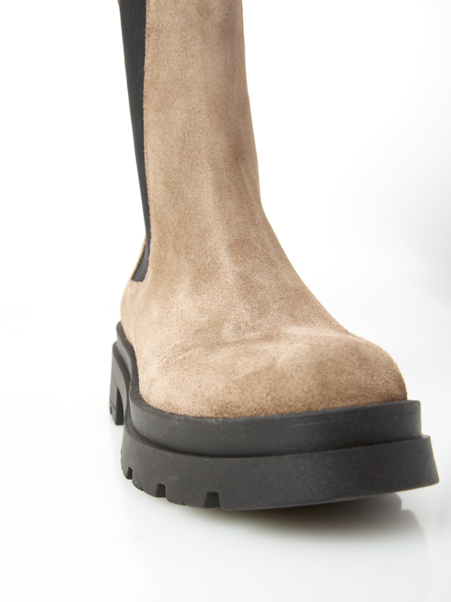 OVYE' Tronchetto Chelsea Boot In Camoscio NI7730CAM Taupe
