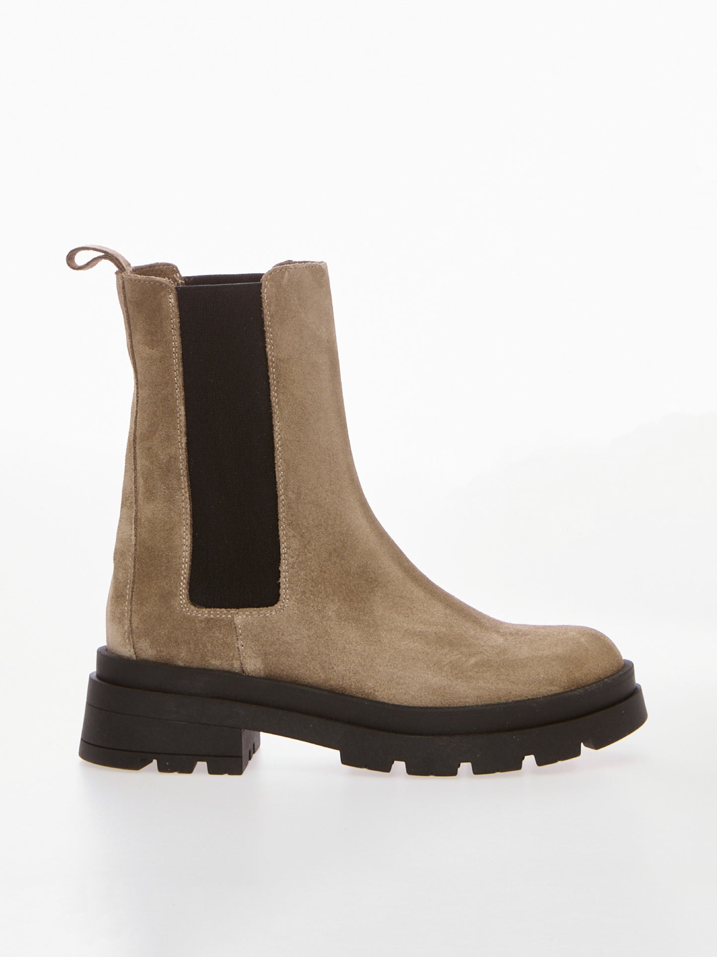 OVYE' Tronchetto Chelsea Boot In Camoscio NI7730CAM Taupe