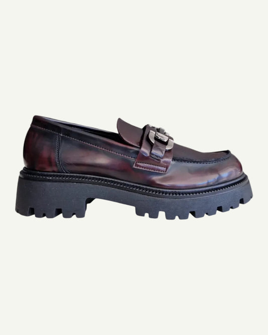 OVYE' Mocassino in pelle LF6008013BRU Bordeaux