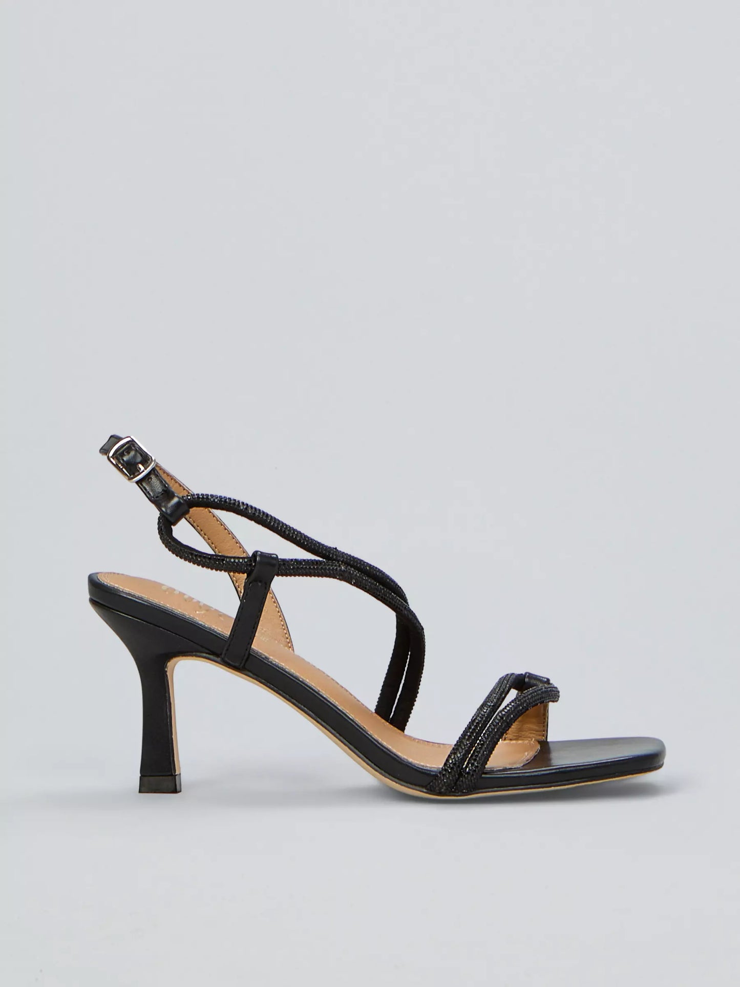 OVYE' Rhinestone Sandals GGGD459 Black