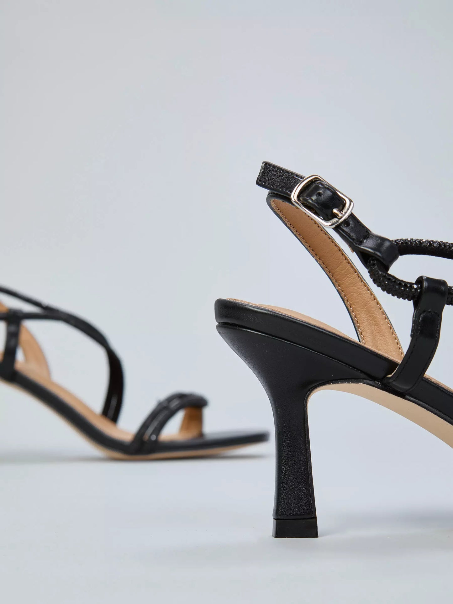 OVYE' Rhinestone Sandals GGGD459 Black