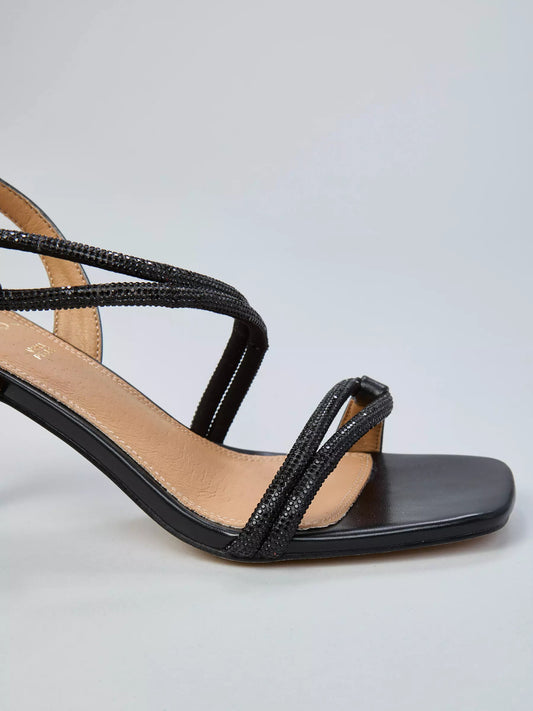OVYE' Sandali con Strass GGGD459 Nero