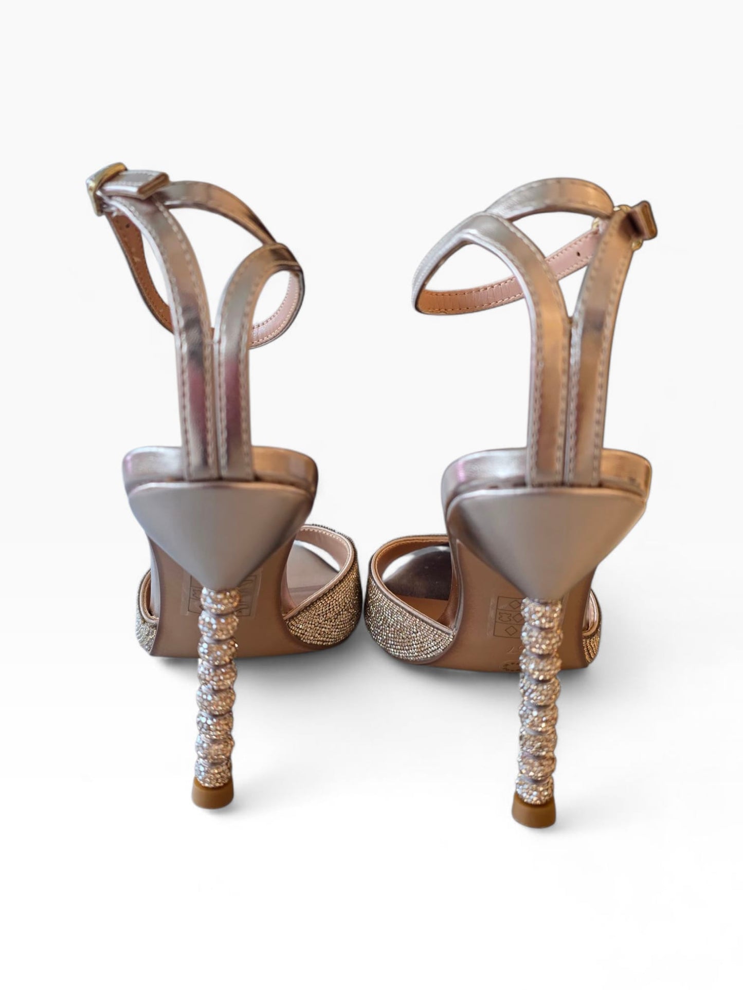 OVYE' Jewel Heel Sandals JOY625 Light Gold