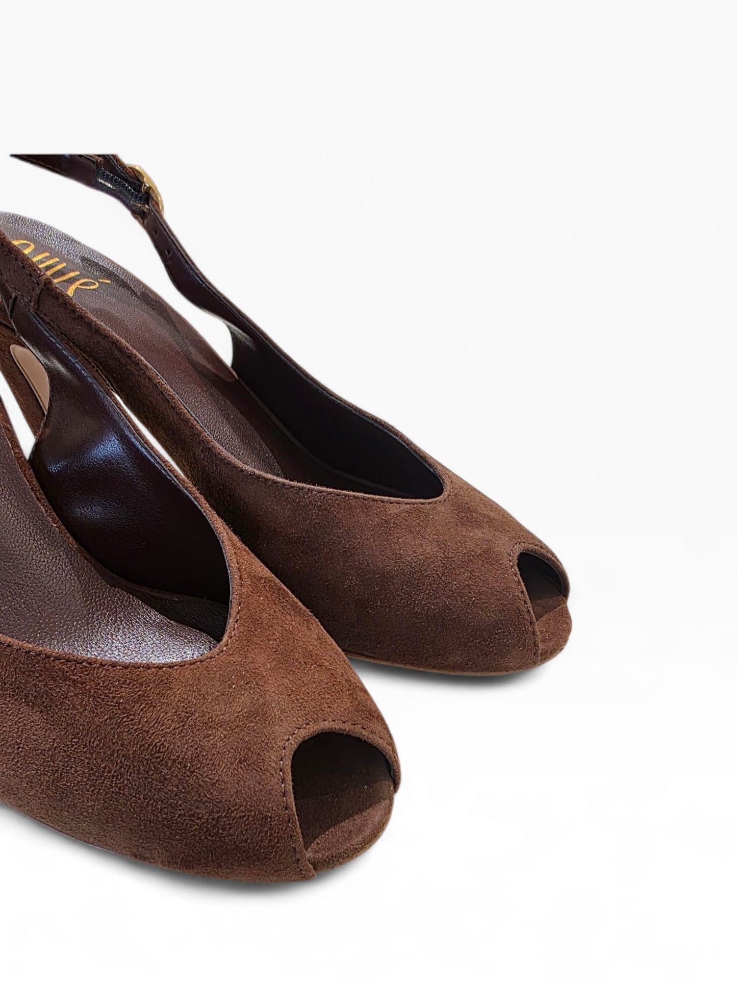 OVYE' Suede Slingback AC1482CAM Chocolate