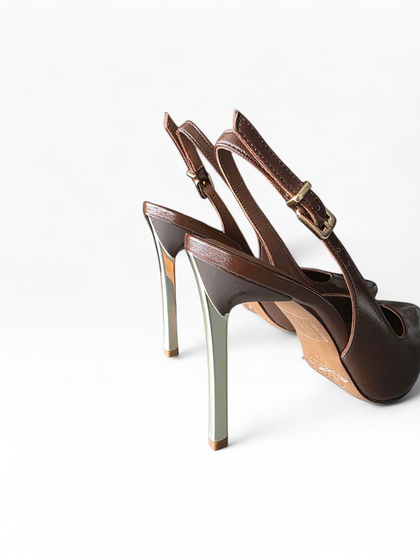 OVYE' Verlux Leather Slingback EG1049VER Cigar
