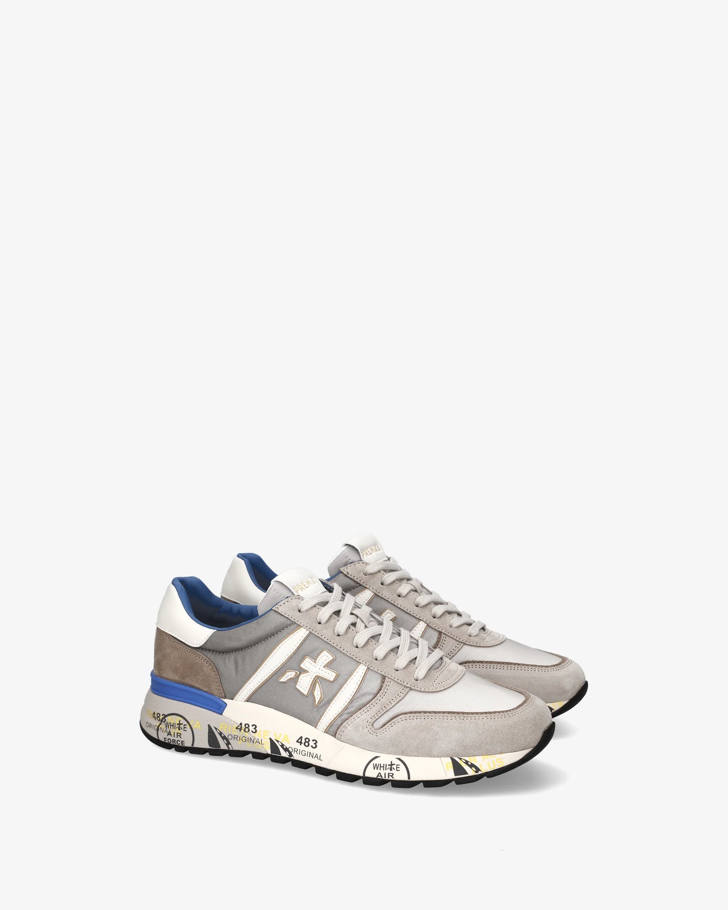 PREMIATA Scarpe Uomo LANDER VAR 8010 Grigio Chiaro