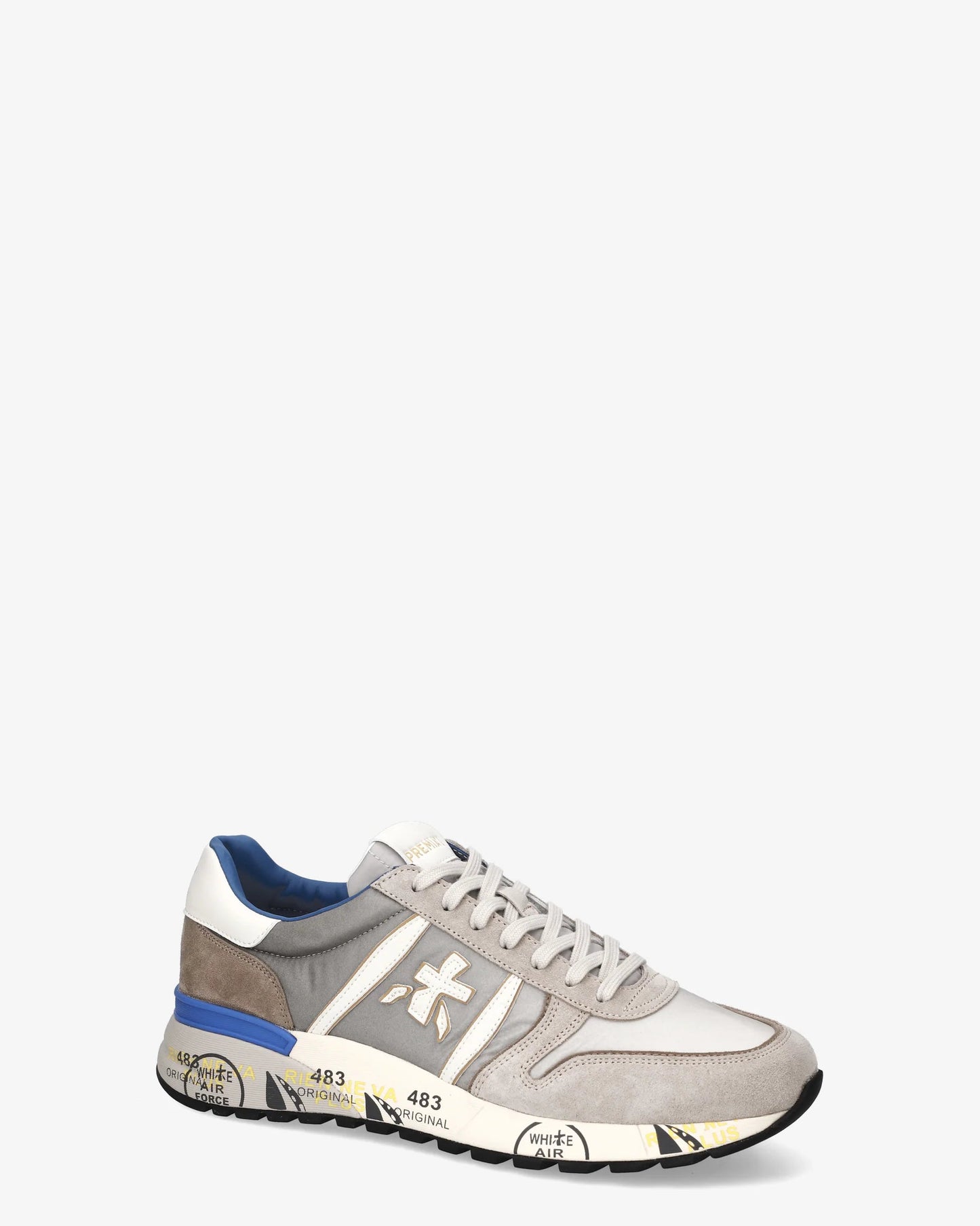 PREMIATA Scarpe Uomo LANDER VAR 8010 Grigio Chiaro