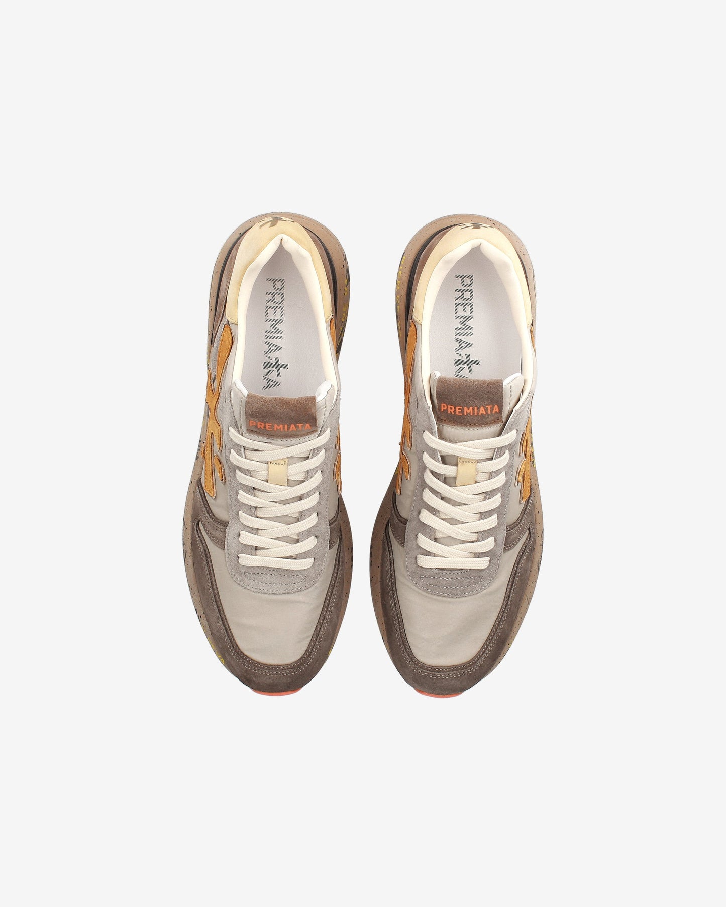 PREMIATA Scarpe Uomo MICK VAR 7866 Taupe Orange